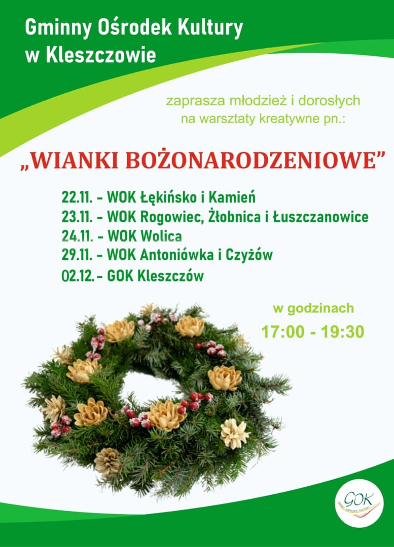 wianki bozonarodzeniowe mini