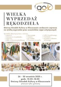 Wielka wyprzedaż rękodzieła w GOK