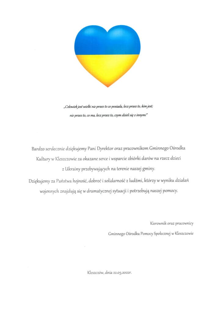 GOPS - Wsparcie Ukrainy