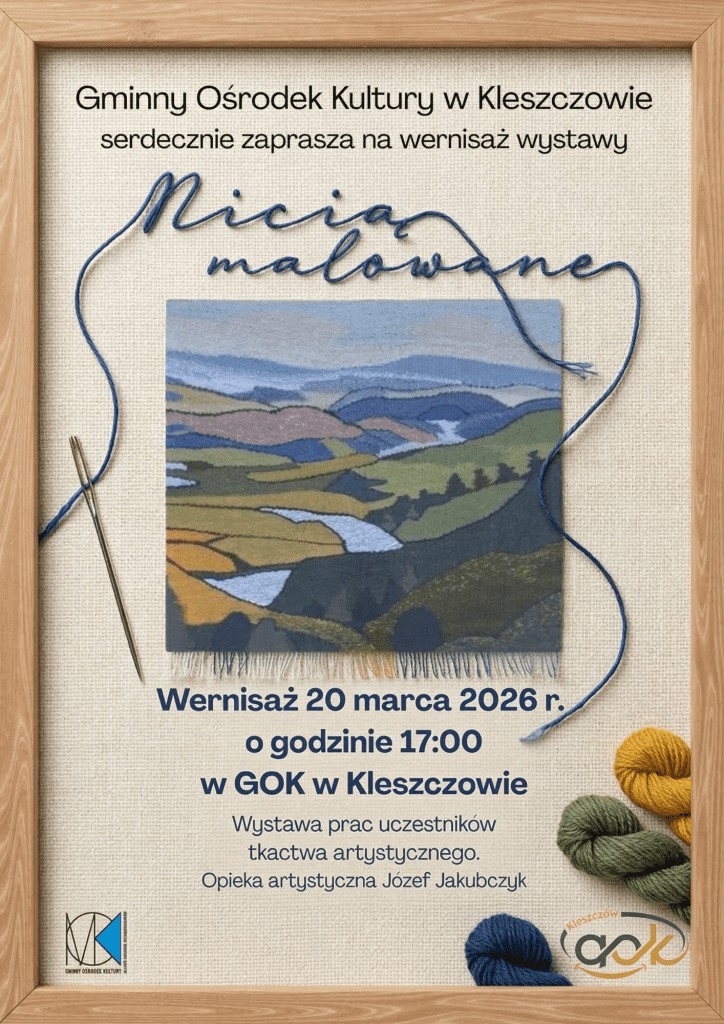 Wernisaż nicią malowane