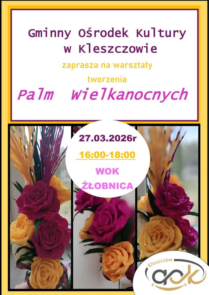 palmy wielkanocne plakat
