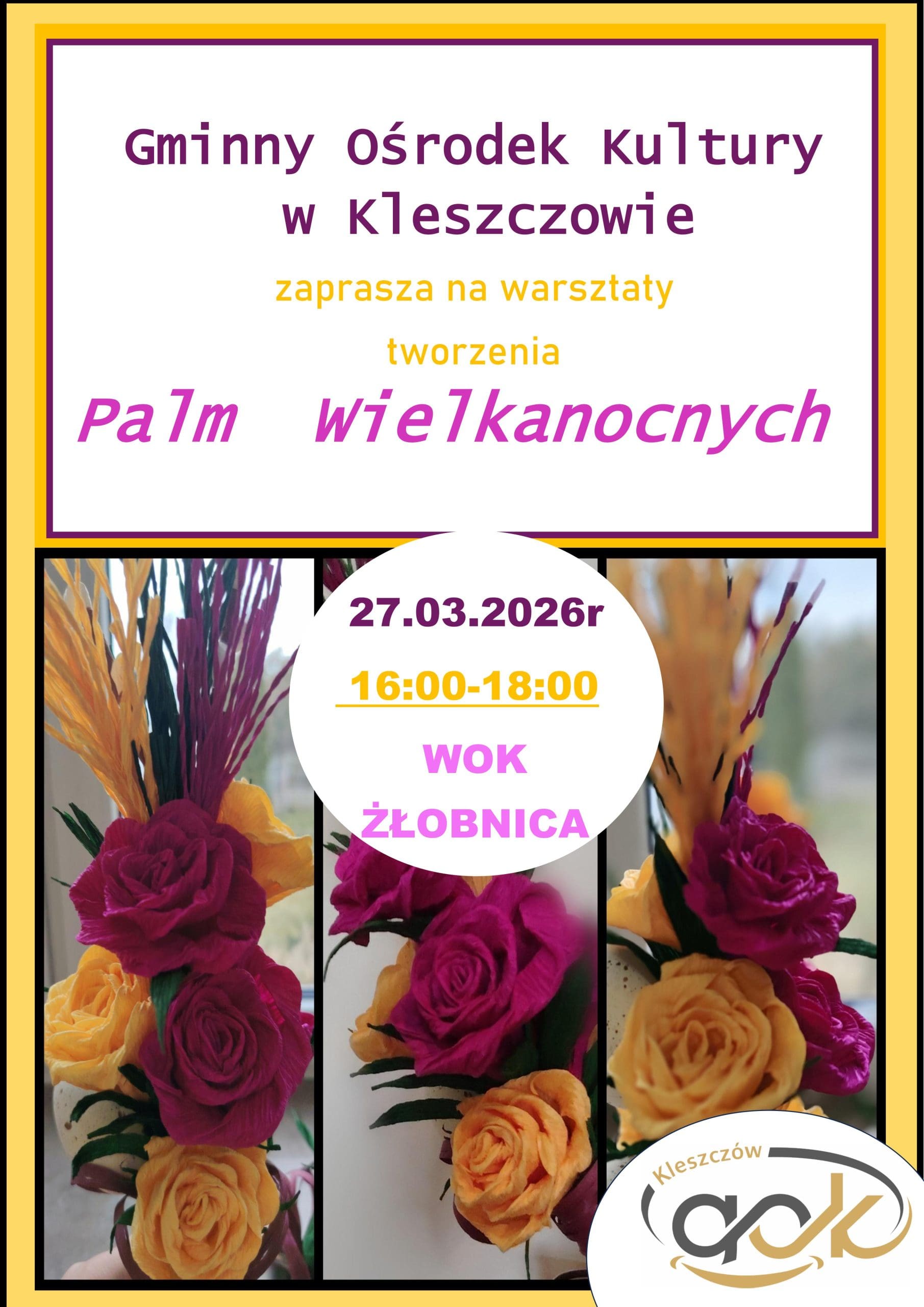 palmy wielkanocne plakat