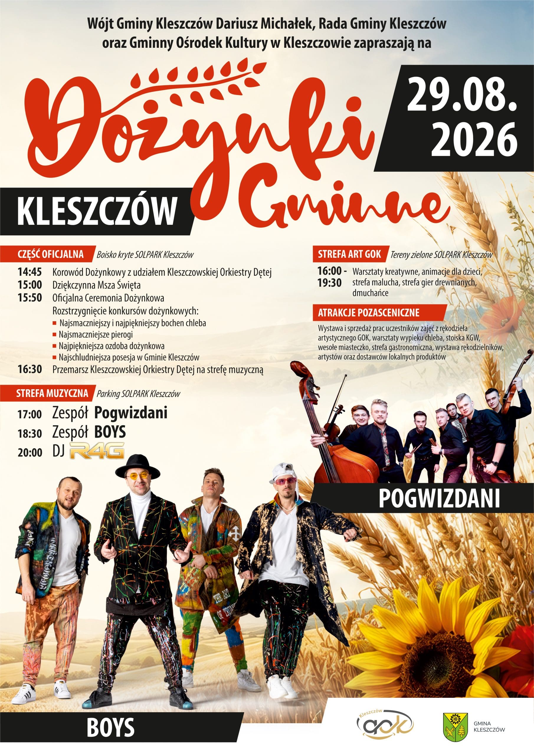 Gmina Kleszczow 01 plakat dozynki A3 RGB