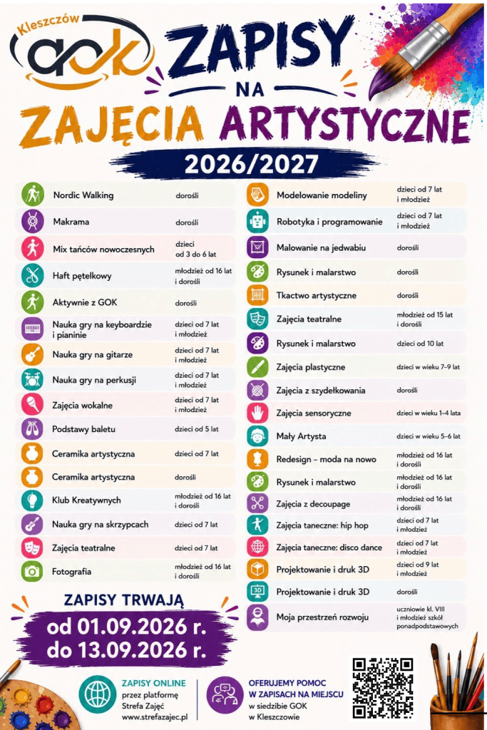 Plakat GOK Kleszczow
